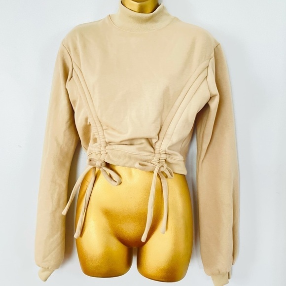 double srunch crop sweater Free Zara - Picture 2 of 6